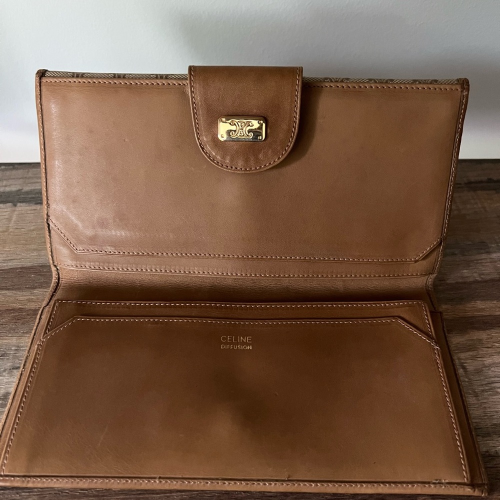 Celine Triomphe Leather Wallet - Picture 3 of 5